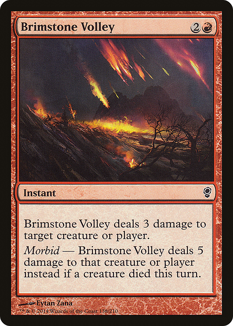 Brimstone Volley (CNS-138) - Conspiracy Foil