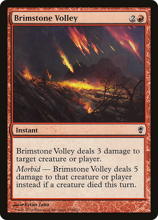 Brimstone Volley (CNS-138) - Conspiracy Foil