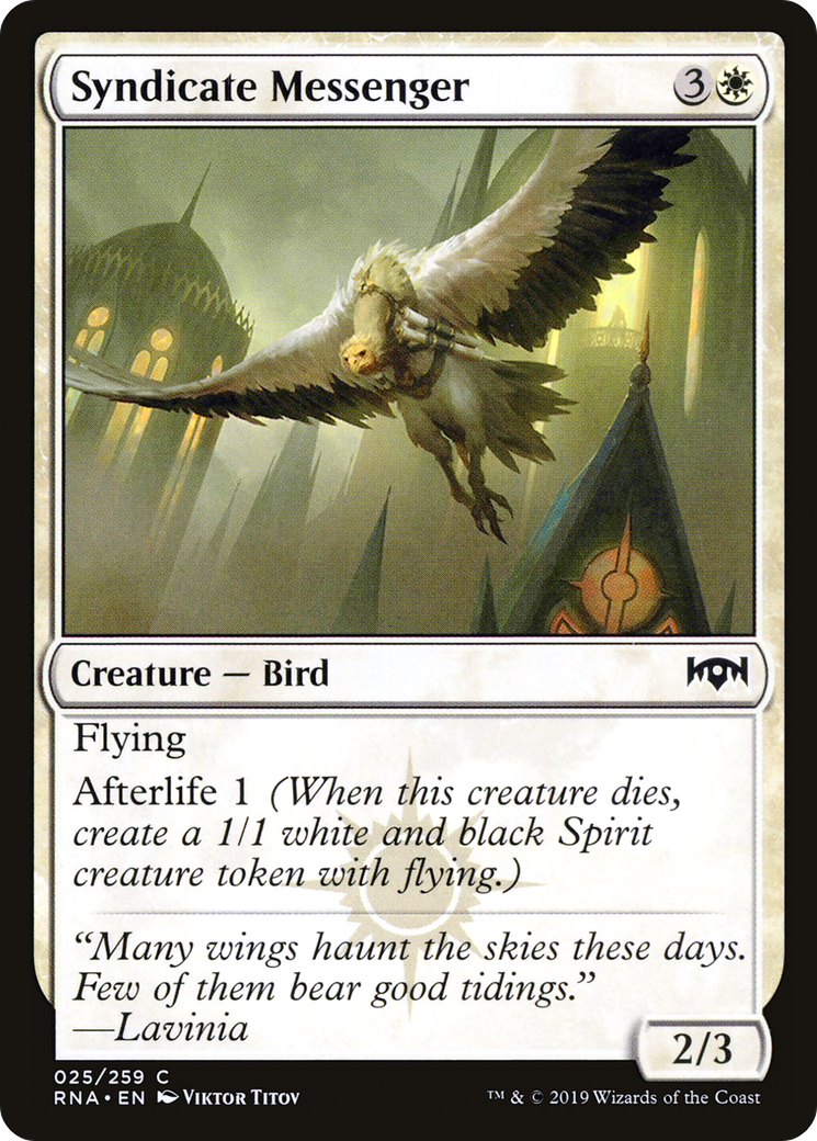 Syndicate Messenger (RNA-025) - Ravnica Allegiance