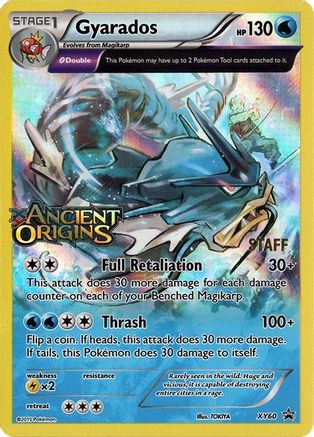Gyarados (Prerelease) [Staff] (XY60) - XY Promos Holofoil - Promo