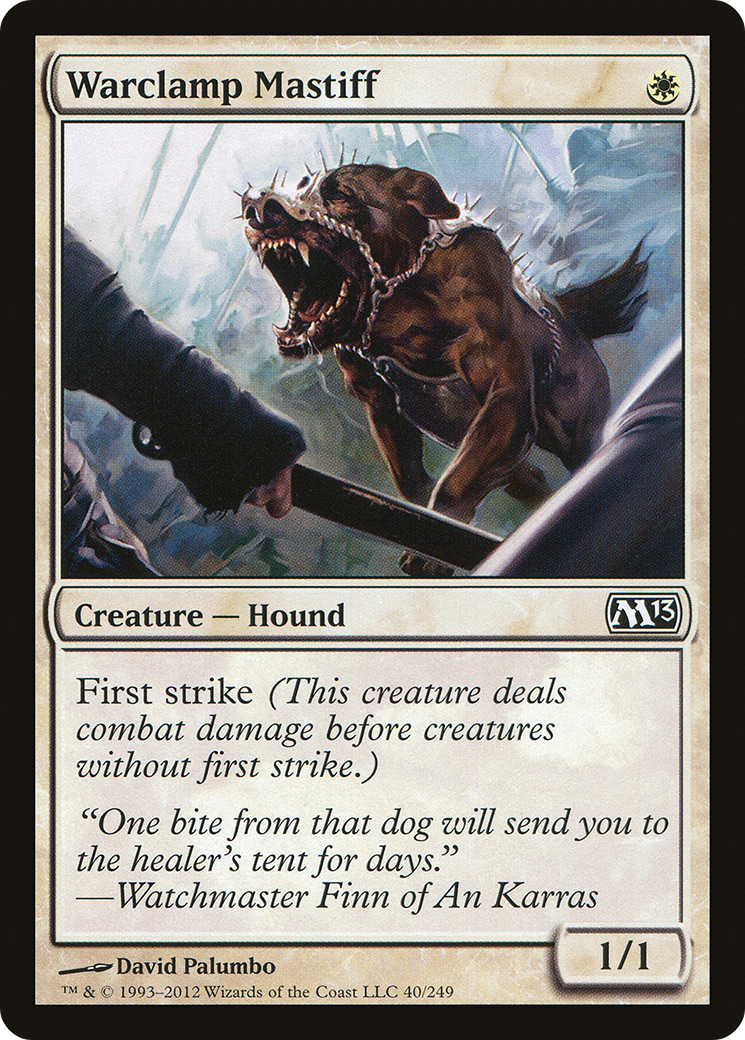 Warclamp Mastiff (M13-040) - Magic 2013 Foil