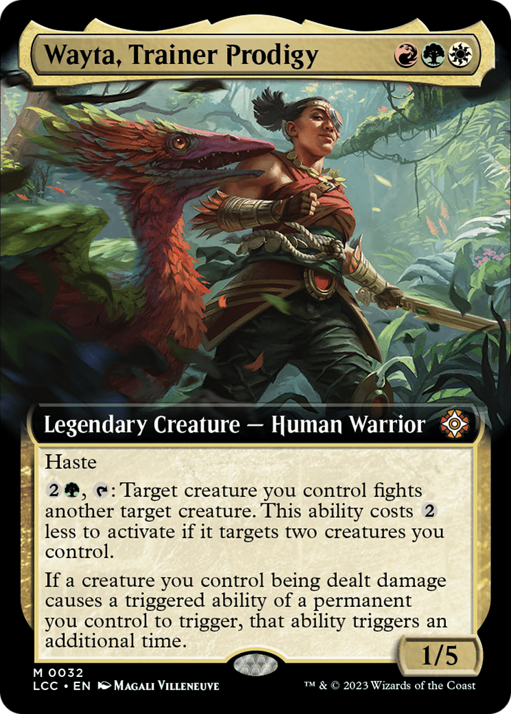 Wayta, Trainer Prodigy (LCC-032) - The Lost Caverns of Ixalan Commander: (Extended Art) Foil