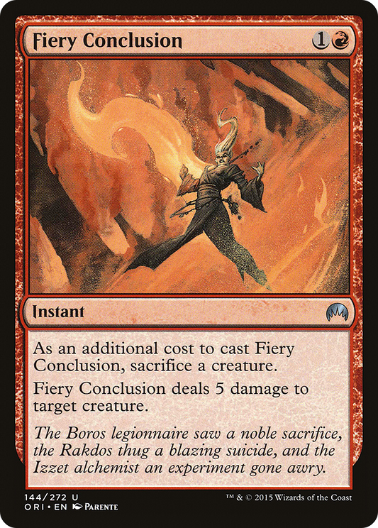 Fiery Conclusion (ORI-144) - Magic Origins Foil