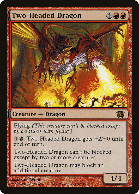 Two-Headed Dragon (8ED-229★) - Eighth Edition Foil