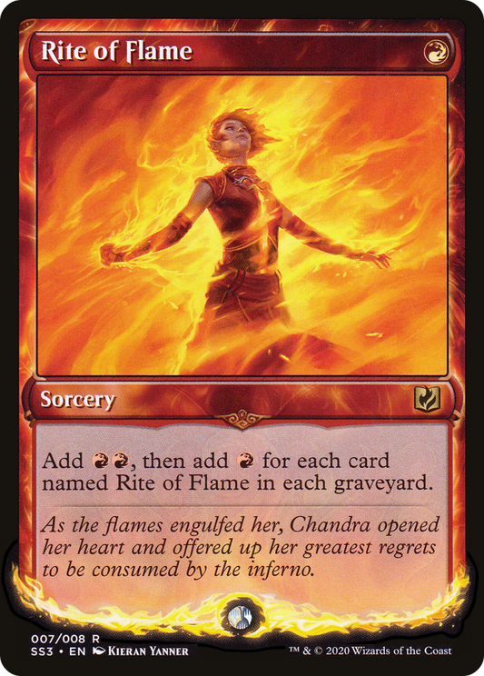 Rite of Flame (SS3-007) - Signature Spellbook: Chandra