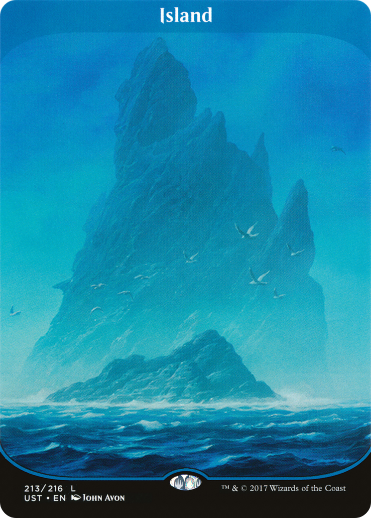 Island  (Borderless)(UST-213) - Unstable Foil