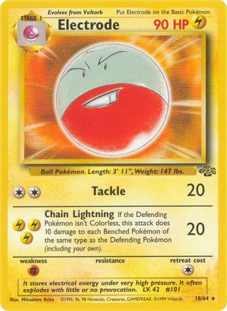 Electrode 018/064 - Jungle 1st Edition - Rare