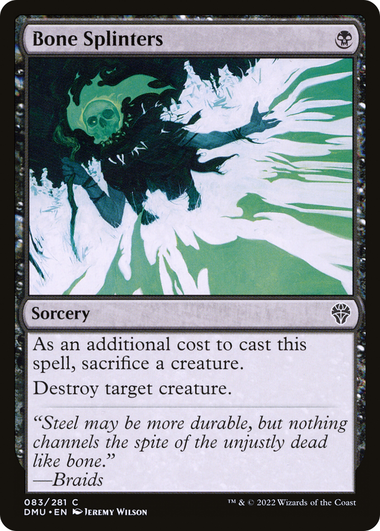 Bone Splinters (DMU-083) - Dominaria United Foil