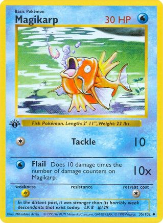 Magikarp - 035/102 - Base Set Shadowless