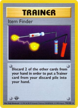Item Finder 074/102 - Base Set Shadowless 1st Edition - Rare