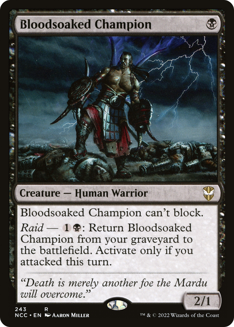 Bloodsoaked Champion (NCC-243) - New Capenna Commander