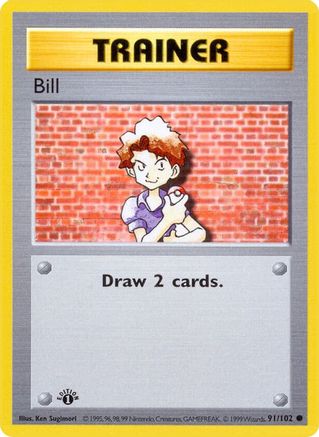 Bill 091/102 - Base Set Shadowless Unlimited - Common