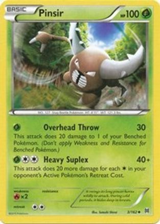 Pinsir 3/162 - BREAKthrough Reverse Holofoil