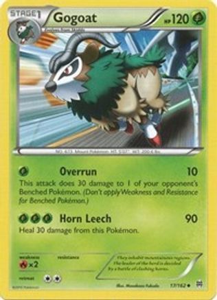 Gogoat 017 - XY  BREAKthrough Reverse Holofoil - Uncommon