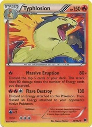 Typhlosion - 020/162 - XY  BREAKthrough Reverse Holofoil