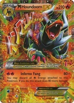 M Houndoom EX 022/162 - XY  BREAKthrough Holofoil - Ultra Rare