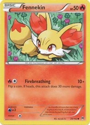 Fennekin - 025/162 - XY  BREAKthrough Reverse Holofoil