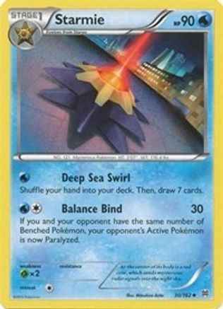 Starmie - 030/162 - XY  BREAKthrough Reverse Holofoil