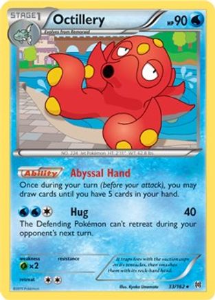 Octillery 033/162 - XY  BREAKthrough Holofoil - Holo Rare