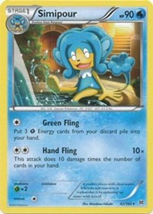 Simipour 042 - XY  BREAKthrough Reverse Holofoil - Rare