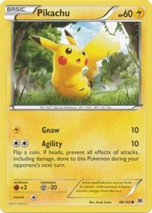 Pikachu - 048/162 - XY  BREAKthrough Reverse Holofoil