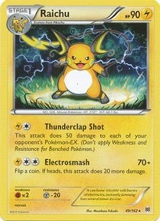 Raichu 49/162 - BREAKthrough Reverse Holofoil