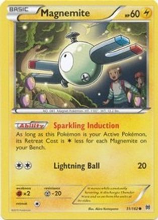 Magnemite (51/162) - XY  BREAKthrough Reverse Holofoil - Common