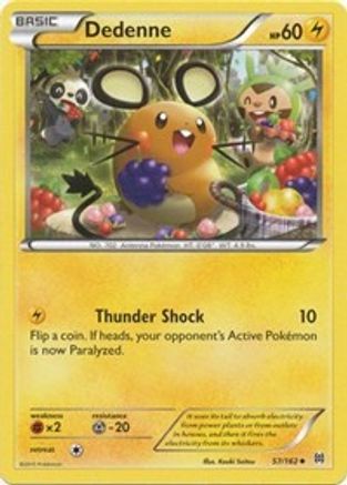 Dedenne 057/162 - XY  BREAKthrough Reverse Holofoil - Uncommon