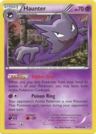 Haunter 059/162 - XY  BREAKthrough Normal - Uncommon