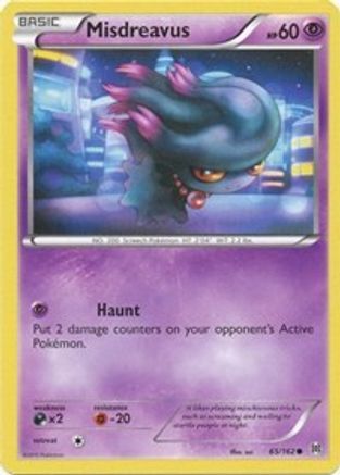 Misdreavus 065 - XY  BREAKthrough Reverse Holofoil - Common