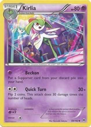 Kirlia 069/162 - XY  BREAKthrough Reverse Holofoil - Uncommon