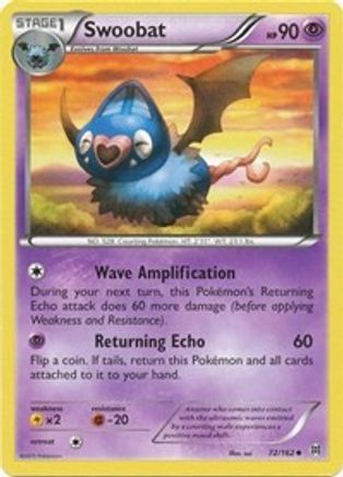 Swoobat - 072/162 - XY  BREAKthrough Reverse Holofoil