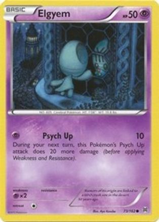 Elgyem 073/162 - XY  BREAKthrough Reverse Holofoil - Common