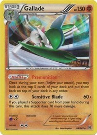 Gallade 084/162 - XY  BREAKthrough Reverse Holofoil - Holo Rare
