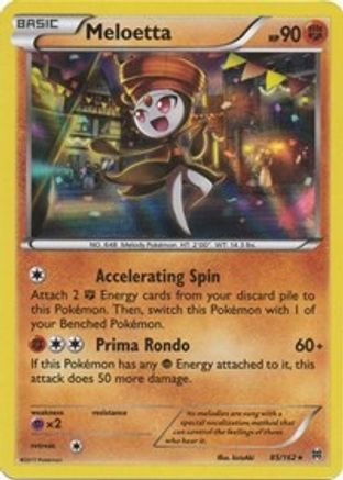 Meloetta (85/162) - XY  BREAKthrough Reverse Holofoil - Holo Rare