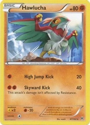 Hawlucha 087 - XY  BREAKthrough Reverse Holofoil - Rare