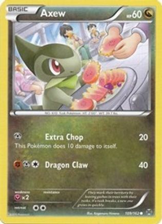 Axew (109) 109/162 - XY  BREAKthrough Reverse Holofoil - Common