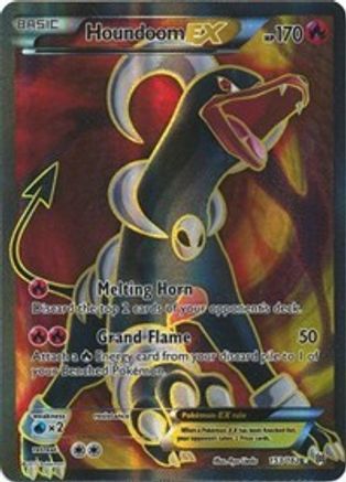 Houndoom EX (Full Art) 153/162 - XY  BREAKthrough Holofoil - Ultra Rare