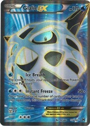 Glalie EX (Full Art) 155/162 - XY  BREAKthrough Holofoil - Ultra Rare