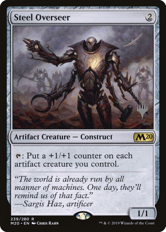 Steel Overseer (PPM20-239P) - Core Set 2020 Promos (Promo Pack) Foil