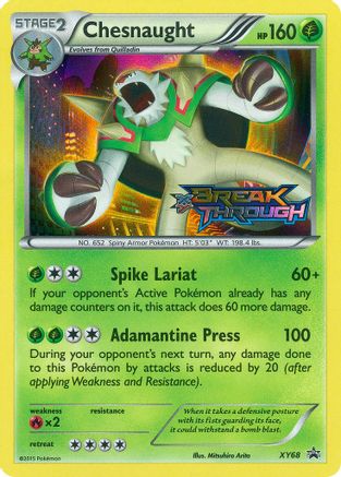 Chesnaught (Prerelease) XY68 - XY Promos Holofoil - Promo