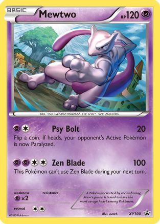 Mewtwo XY100/211 - XY Black Star Promos Holofoil