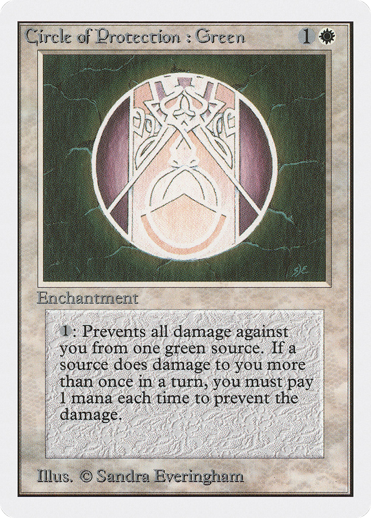 Circle of Protection: Green (2ED-012) - Unlimited Edition