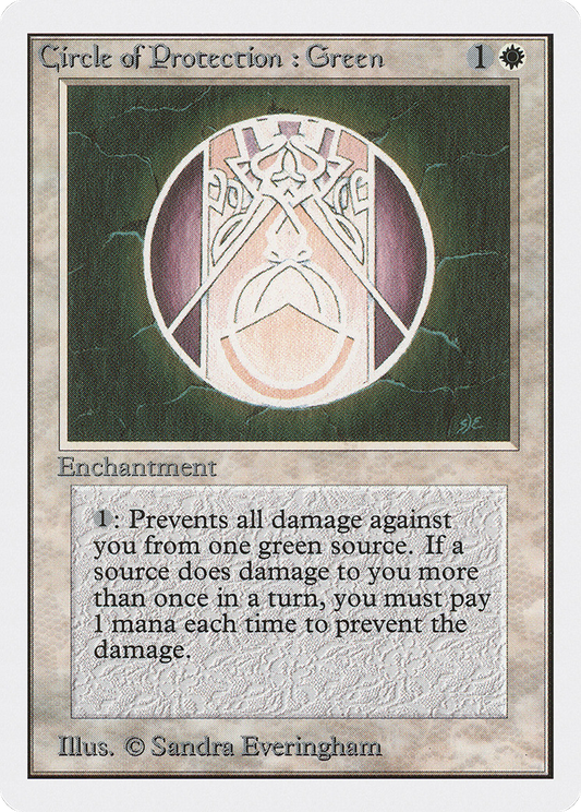 Circle of Protection: Green (2ED-012) - Unlimited Edition