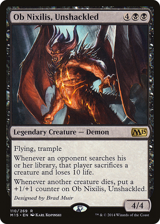 Ob Nixilis, Unshackled (M15-110) - Magic 2015 Foil