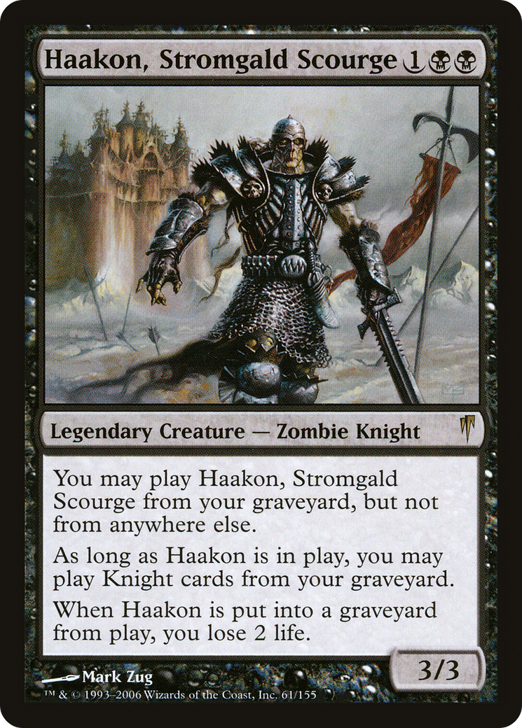 Haakon, Stromgald Scourge (CSP-061) - Coldsnap Foil