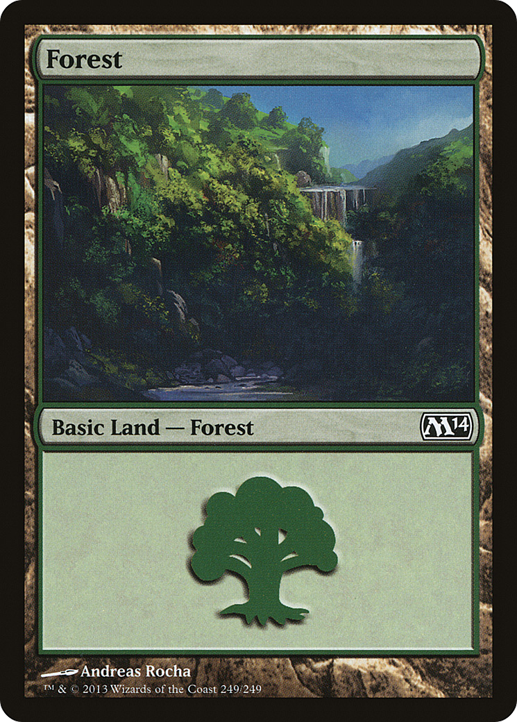 Forest (M14-249) - Magic 2014 Foil