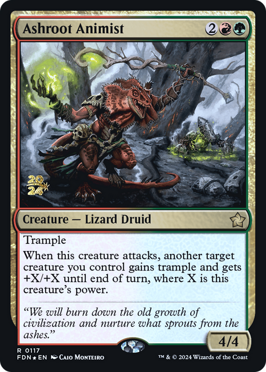 Ashroot Animist (PRE-117) - Foundations Promos (Prerelease) Foil