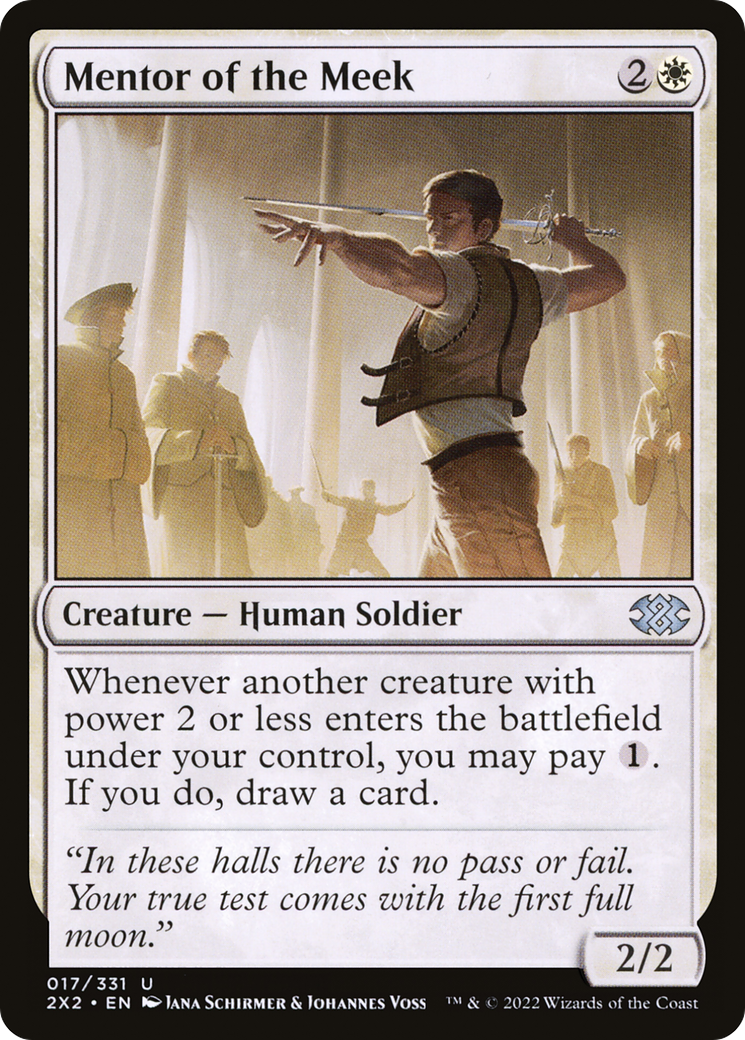 Mentor of the Meek (2X2-017) - Double Masters 2022 Foil