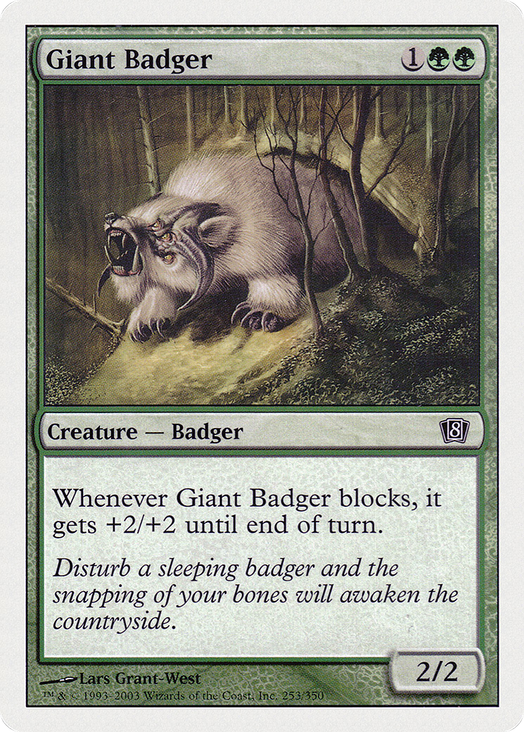 Giant Badger (8ED-253) - Eighth Edition